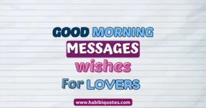 Good Morning Messages For Lover