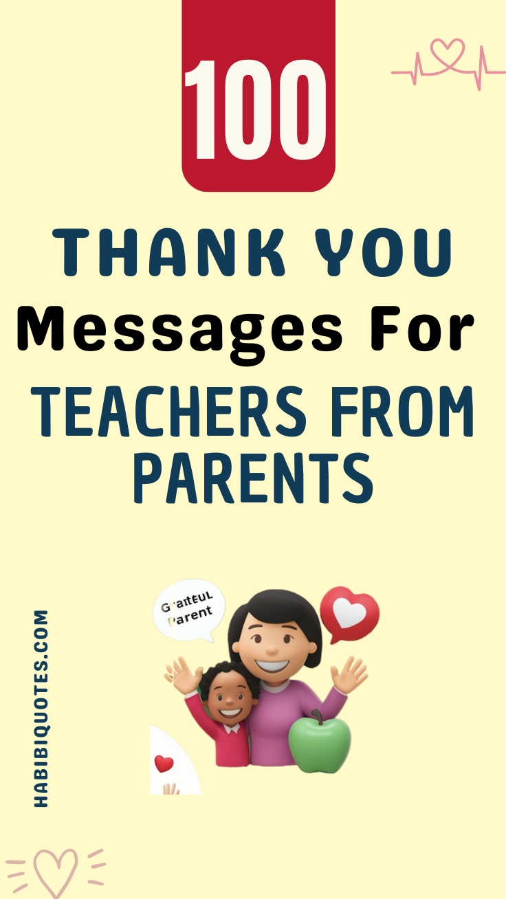 101 Heartfelt Thank You Teacher Messages From Parents