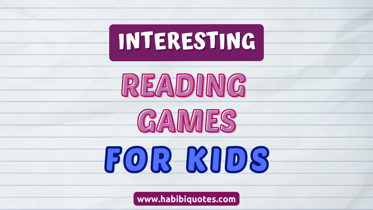 20 Interesting And Funny Reading Games For Kids