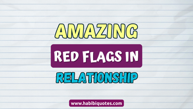 red flags in relationship