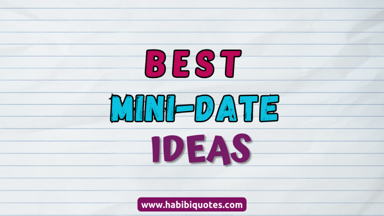 20 Mini-Date Ideas