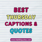 Best Thursday Captions and Quotes