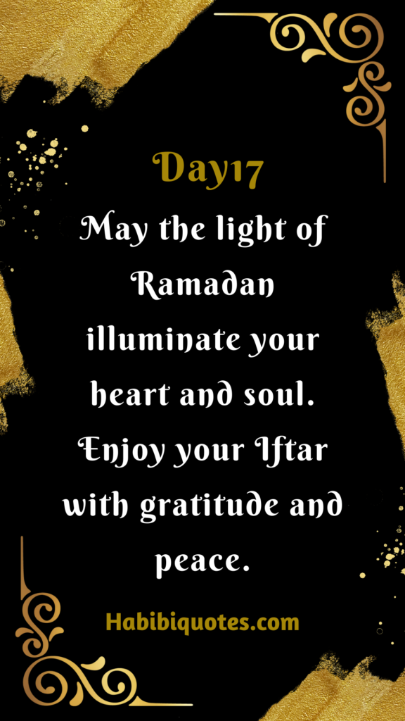 Ramadan Day 17