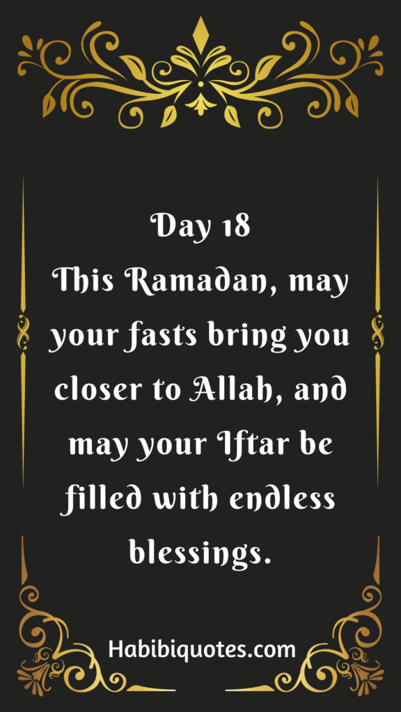 Ramadan Day 18