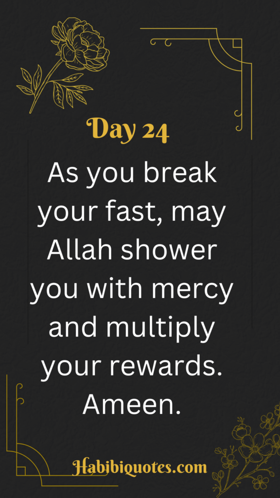 Ramadan Day 24