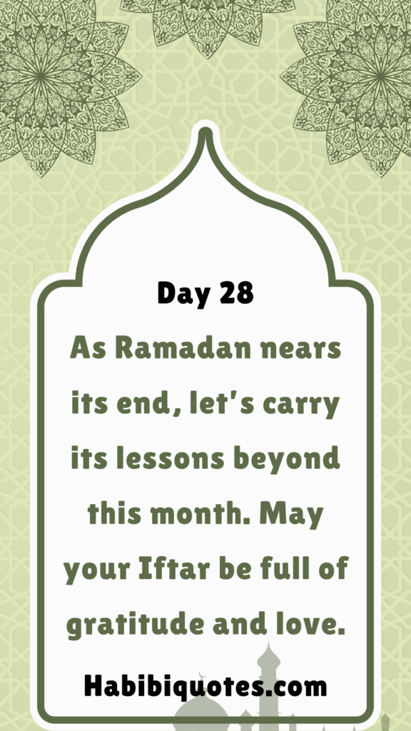 Ramadan Day 28