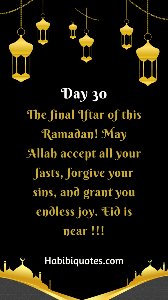 Ramadan Day 30