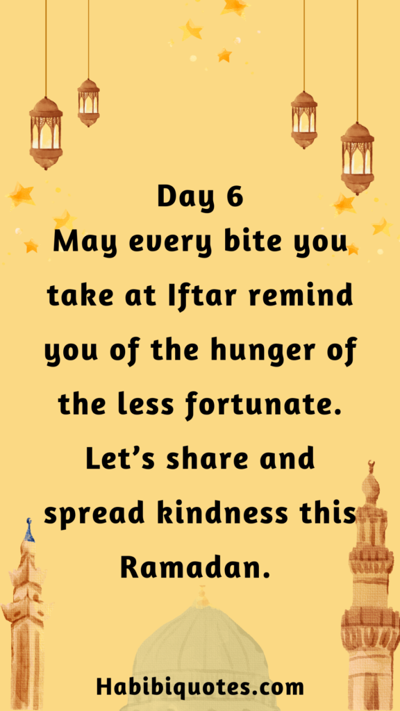 Ramadan Day 6